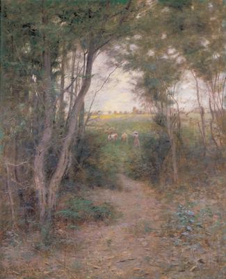 Frederick Mccubbin tree glade oil painting image